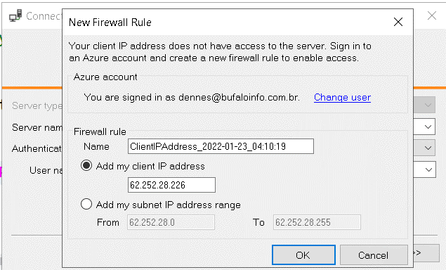 An image showing the New Firewall Rule dialog