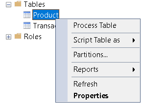 An image showing Product is selected and the right-click menu