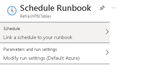 An image showing where to link the run book to the schedule