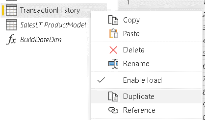 Image showing right-click menu with Duplicate selected