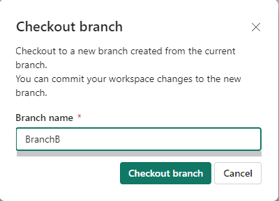 A screenshot of a checkout branch Description automatically generated