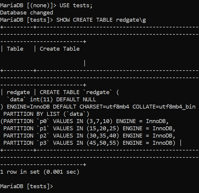 D:\Redgate\Blogs\April 2024\DELETE Queries\SHOW CREATE TABLE.png