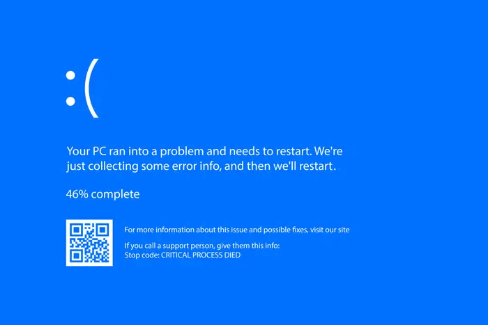 A blue screen with a qr code

Description automatically generated