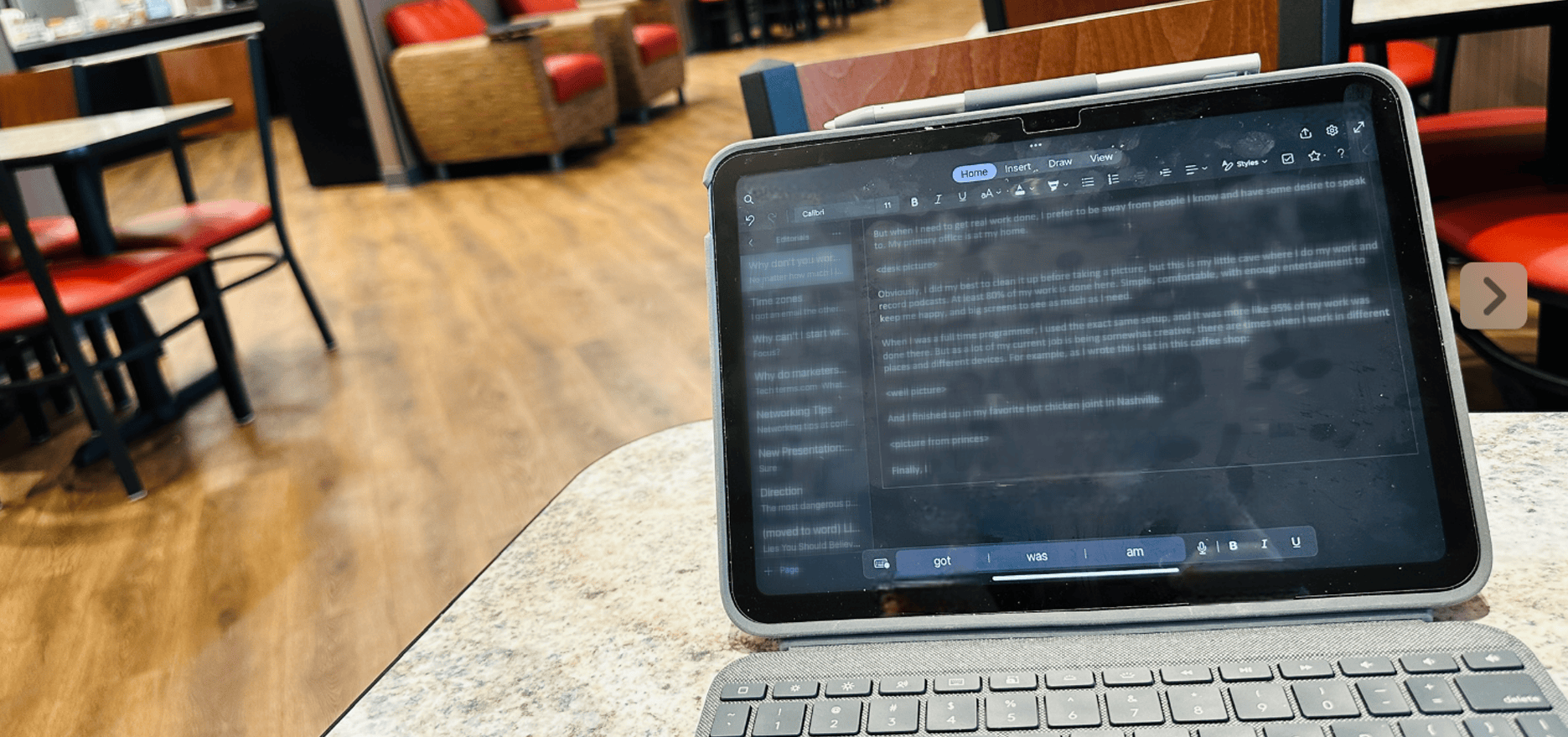 A tablet on a table

Description automatically generated