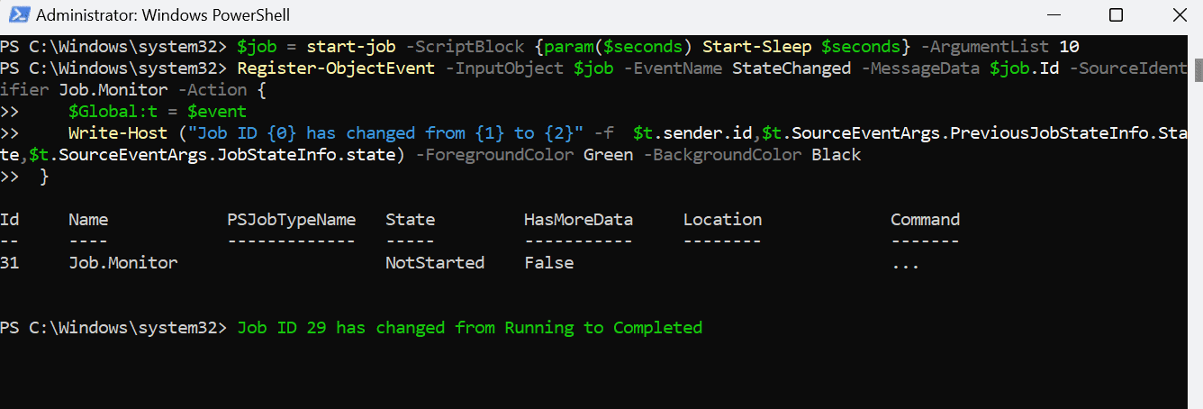 A computer screen with text on it

Description automatically generated