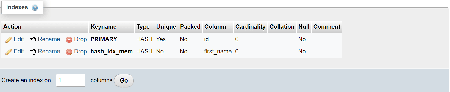 D:\Misc\Redgate\Blogs\August 2024\Hash Indexes\Images\Indexes on a MEMORY Table.png