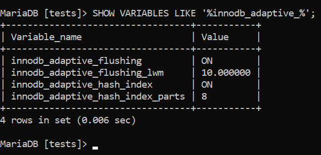 D:\Misc\Redgate\Blogs\August 2024\Hash Indexes\Images\SHOW VARIABLES innodb adaptive.png