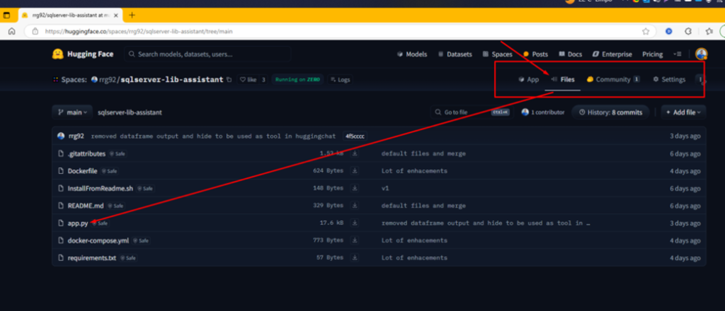 All the code used to upload this Hugging Face Space.