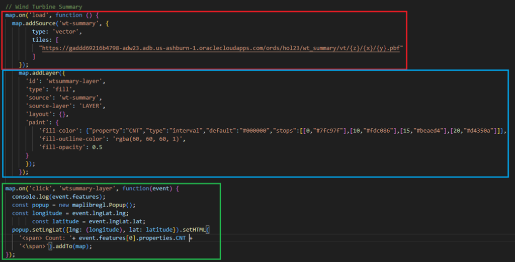 An image showing the modifications needed to accommodate the wt_summary ORDS API module.