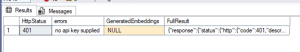 SQL Server 2025 CREATE EXTERNAL MODEL and AI_GENERATE_EMBEDDINGS