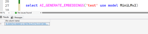 SQL Server 2025 CREATE EXTERNAL MODEL and AI_GENERATE_EMBEDDINGS