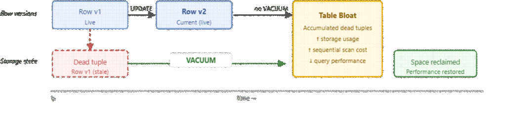 A graph showing VACUUM in PostgreSQL.