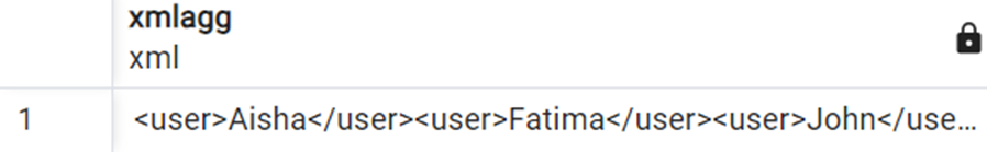 The xmlagg function