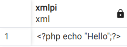 The xmlpi function