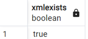 The xmlexists function