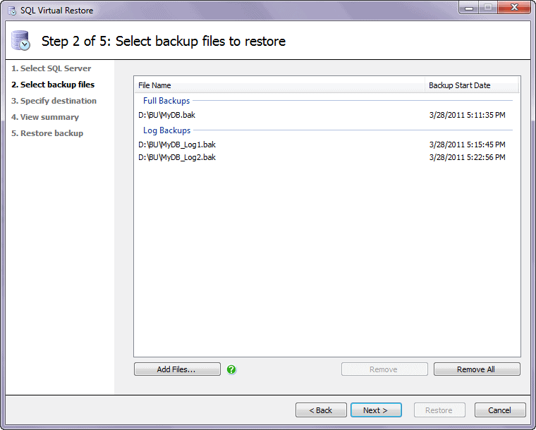 object level recovery with sql virtual restore simple talk