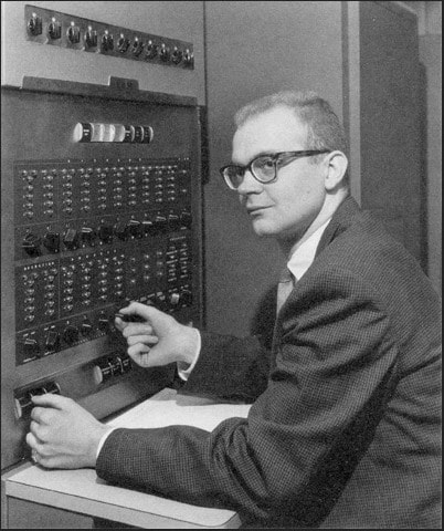 1819-Don%20Knuth%20With%20an%20ibm-650%2