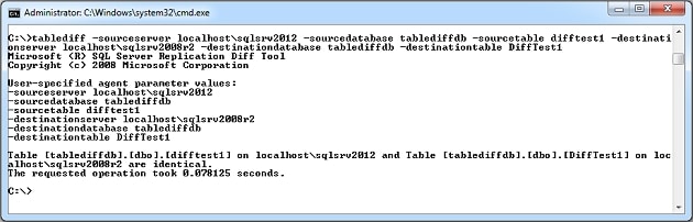 tablediff.exe 2008