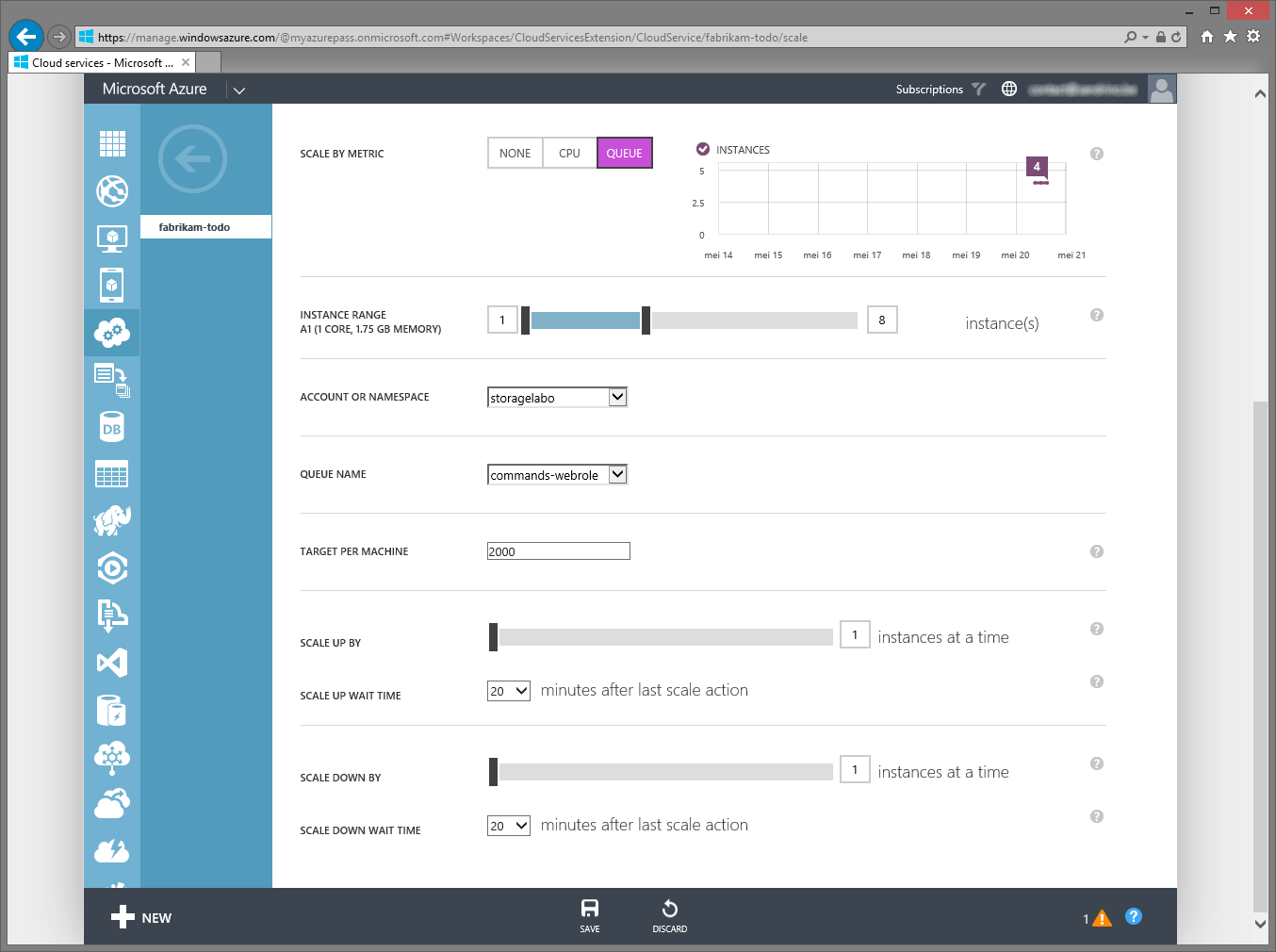 Microsoft Azure Cloud Services Part 5 Debug Monitor Scale Simple Talk Microsoft Azure Cloud Services Part 5 Debug Monitor Scale Simple Talk