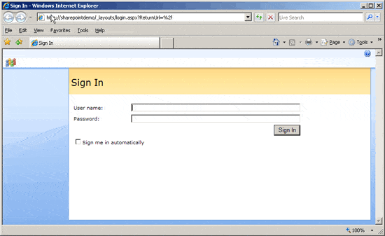 sharepoint login