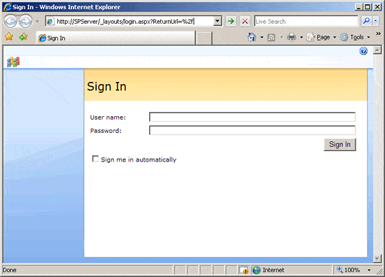 Sharepoint login