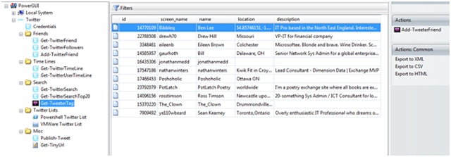 using twitter and powershell to find technical information and join