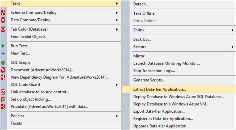 Comparing DacPacs using SQL Compare 2
