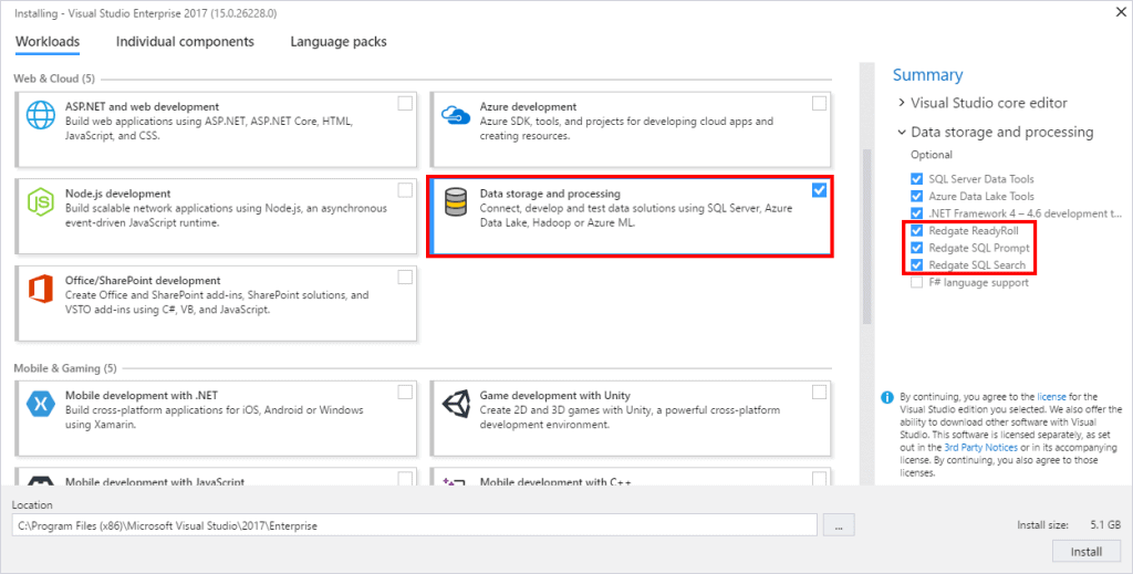 redgate sql prompt azure