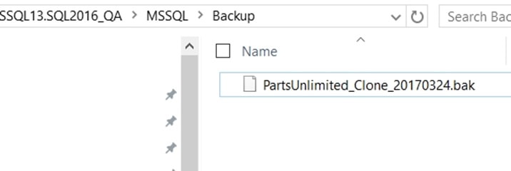 Backup and restore of a SQL Clone | Redgate