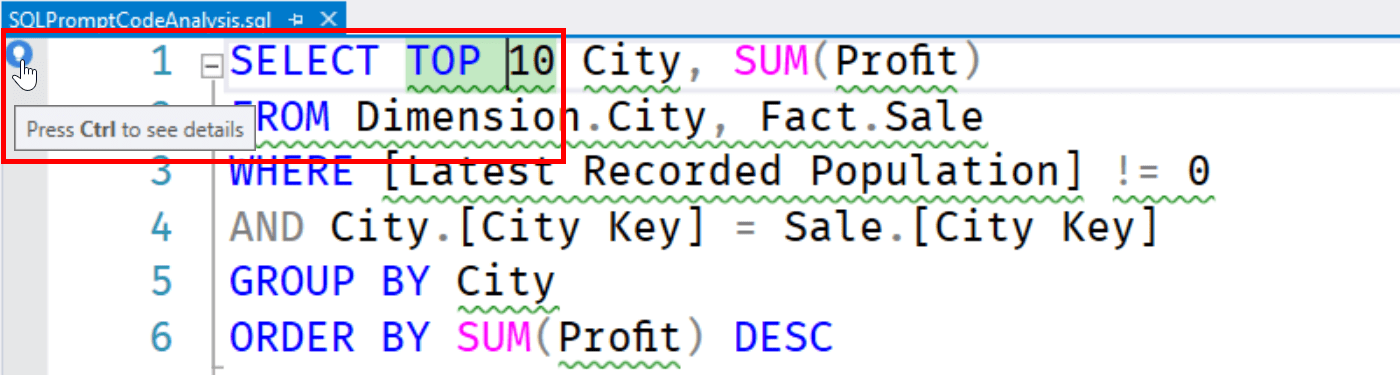 SQL Prompt教程：使用SQL提示代码分析避免T-SQL技术债务