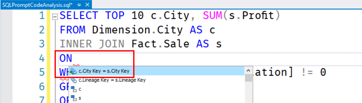 SQL Prompt教程：使用SQL提示代码分析避免T-SQL技术债务