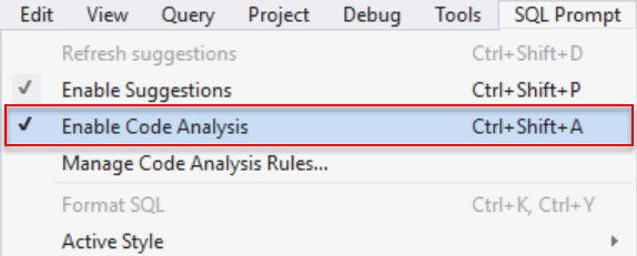 SQL Prompt教程：使用SQL提示代码分析避免T-SQL技术债务