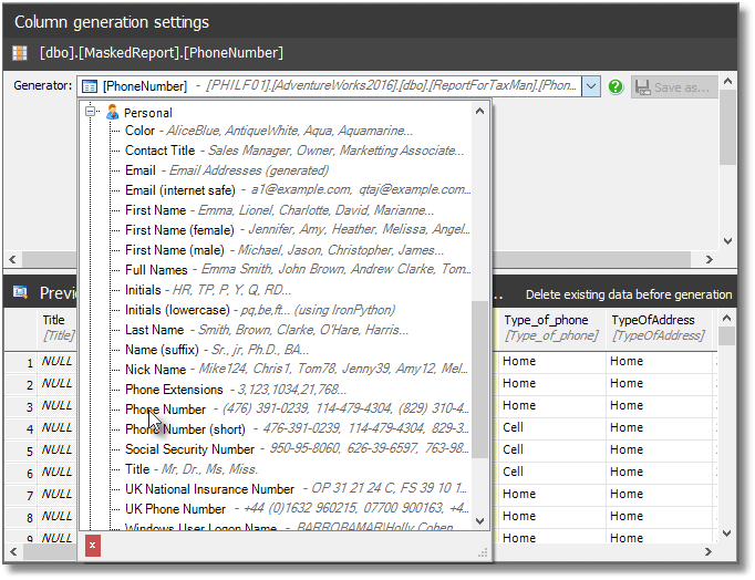 sql data generator sql data generator