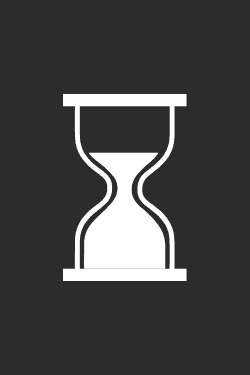 hourglass with sand falling through it