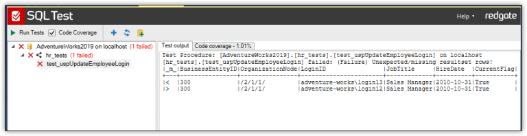 Testing SQL Server Databases Using SQL Test | Redgate