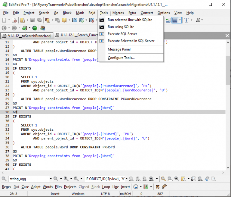 Bulk Formatting of the SQL Server SQL Files | Redgate