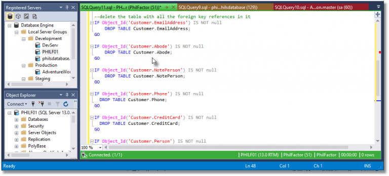SQL Prompt Safety Net Features for SSMS: Tab Coloring | Redgate