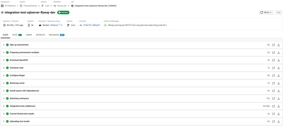 simple SQL Server integration tests​