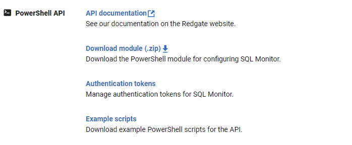 Using PowerShell with Redgate Monitor