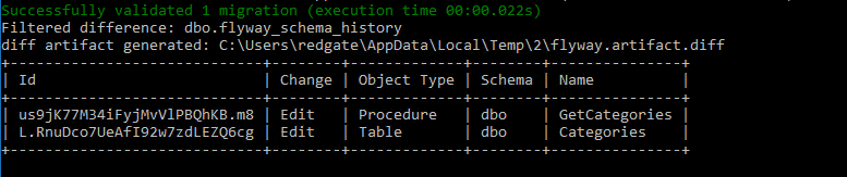 Using the new Flyway Diff commands | Redgate